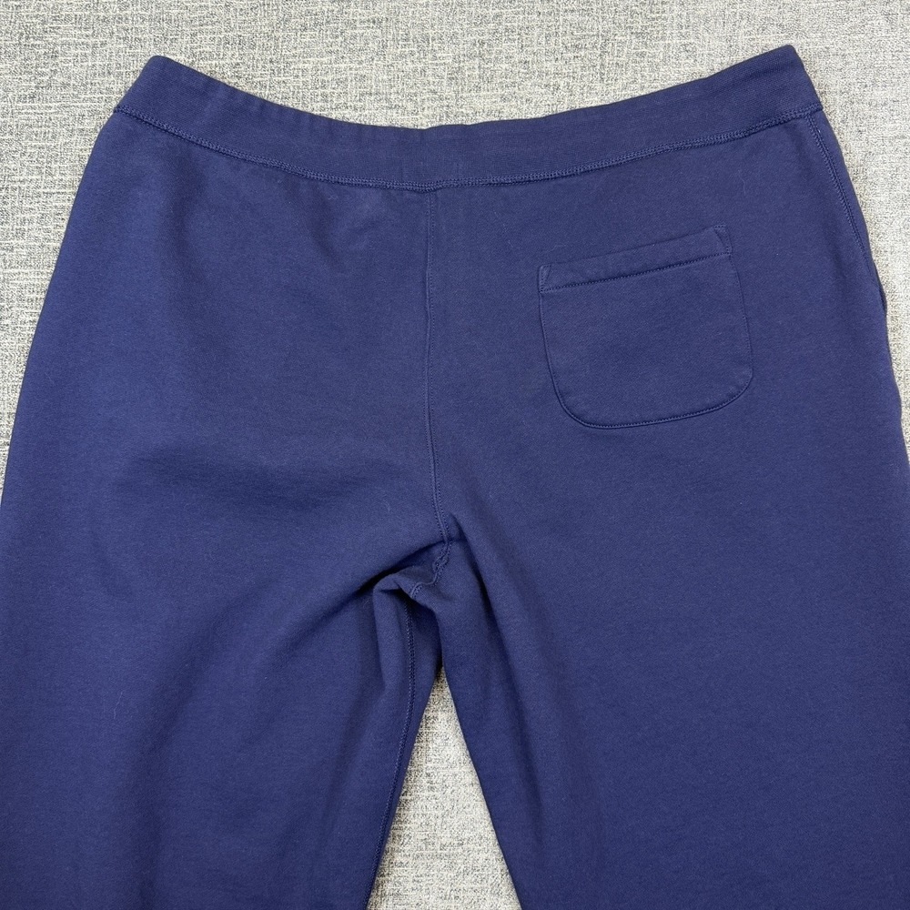Polo Ralph Lauren Sweatpants Men's 3XB‎ Big Navy Blue Fleece Ankle Adjust Pony - Picture 6 of 10